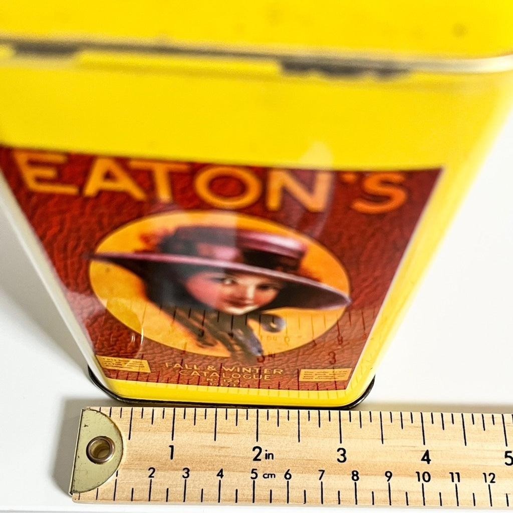 Vintage Eaton's Coffee Tea Storage Tin Collectible Nostalgia Memorabilia Canister