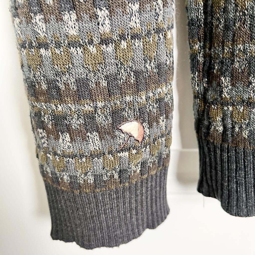 Vintage 90s Arnold Palmer Gray Patterned Pullover Sweater - Large