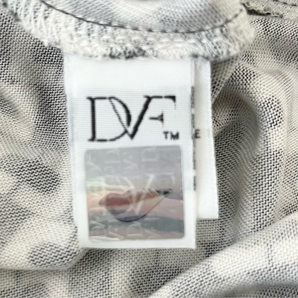 Diane Von Furstenburg DVF Reina Silk Shift Dress in Chain Link-Black White-US Size 6