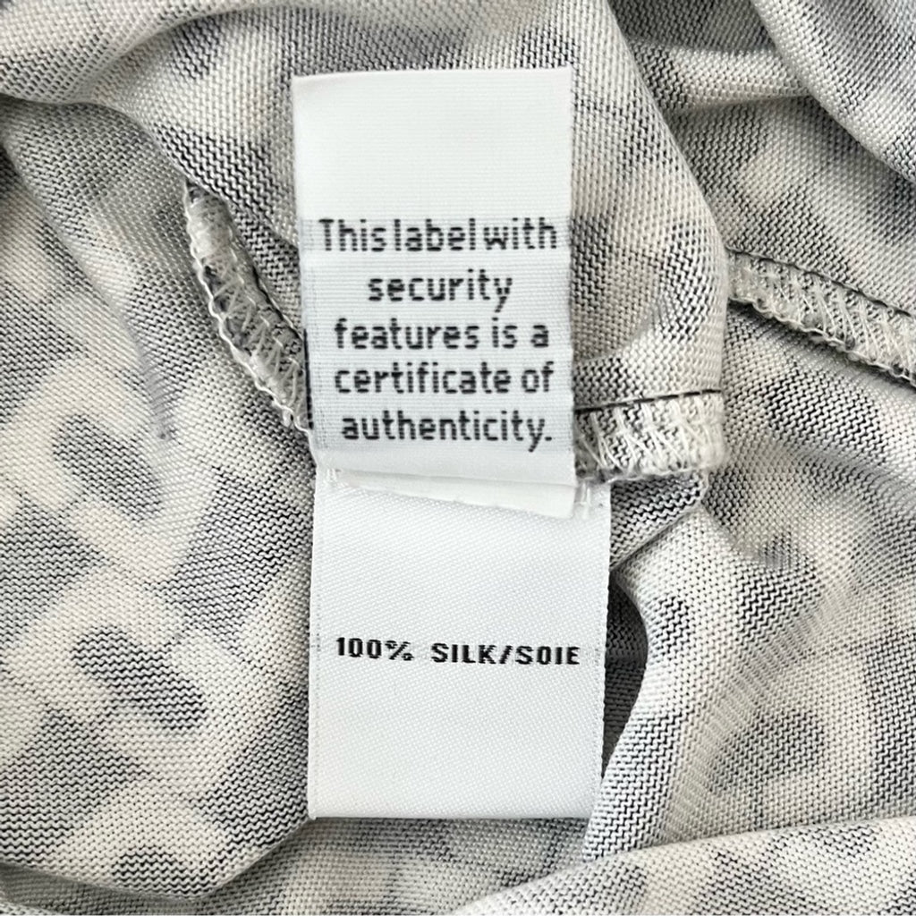 Diane Von Furstenburg DVF Reina Silk Shift Dress in Chain Link-Black White-US Size 6