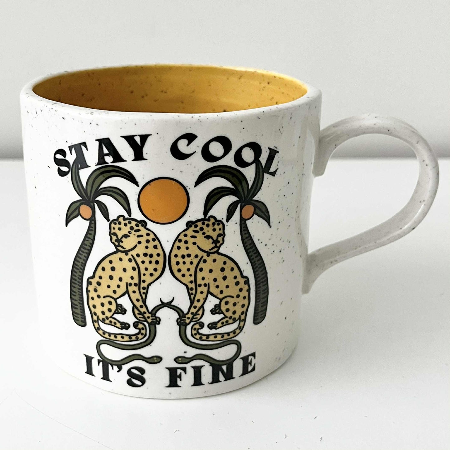 Real Fun, Wow! x Anthropologie Tiger Mug – 16 oz Sold-Out Stoneware Art Piece