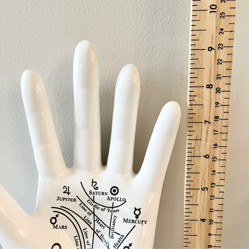 Bracelets of Life Astrological Palmistry Ceramic Hand Sculpture Home Decor