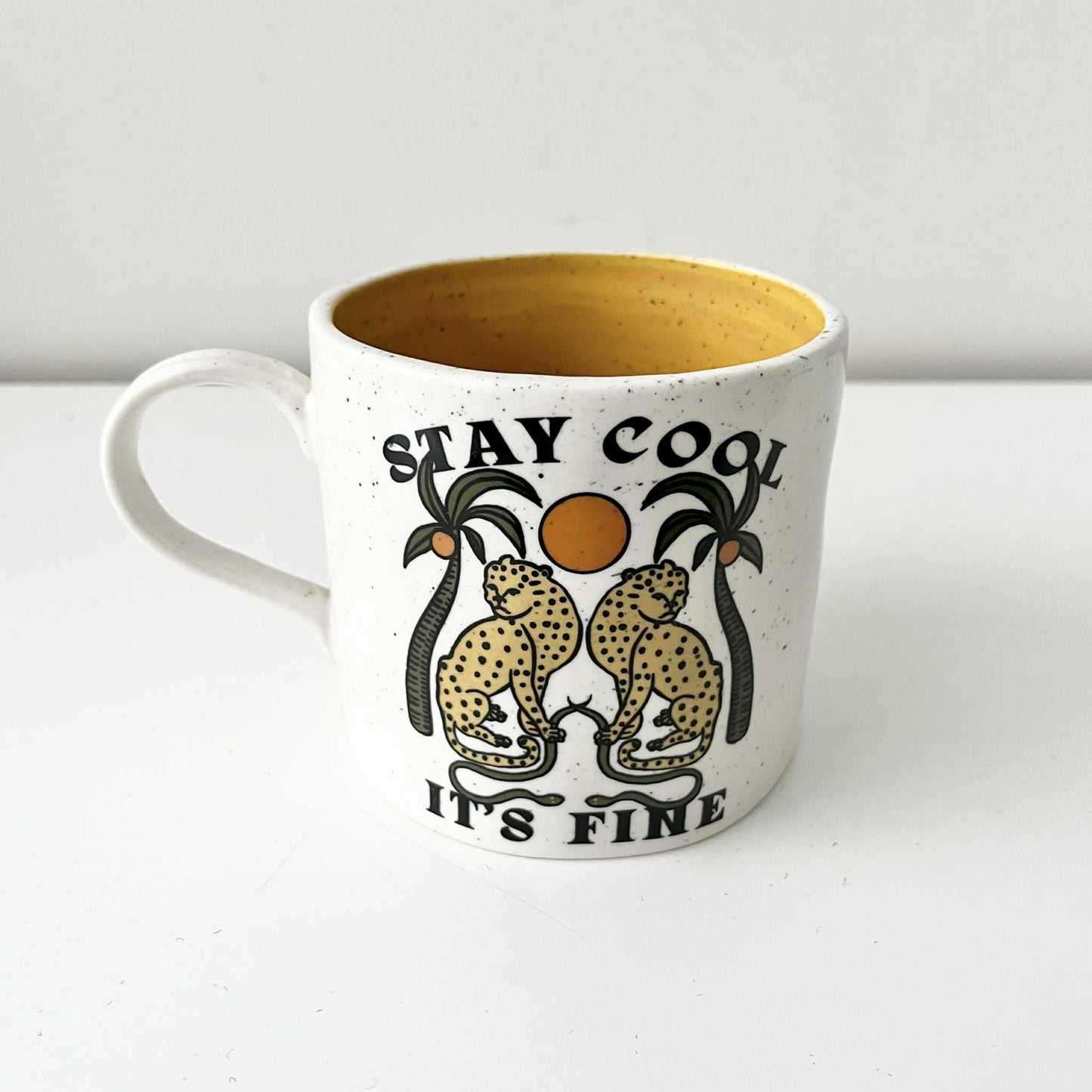 Real Fun, Wow! x Anthropologie Tiger Mug – 16 oz Sold-Out Stoneware Art Piece