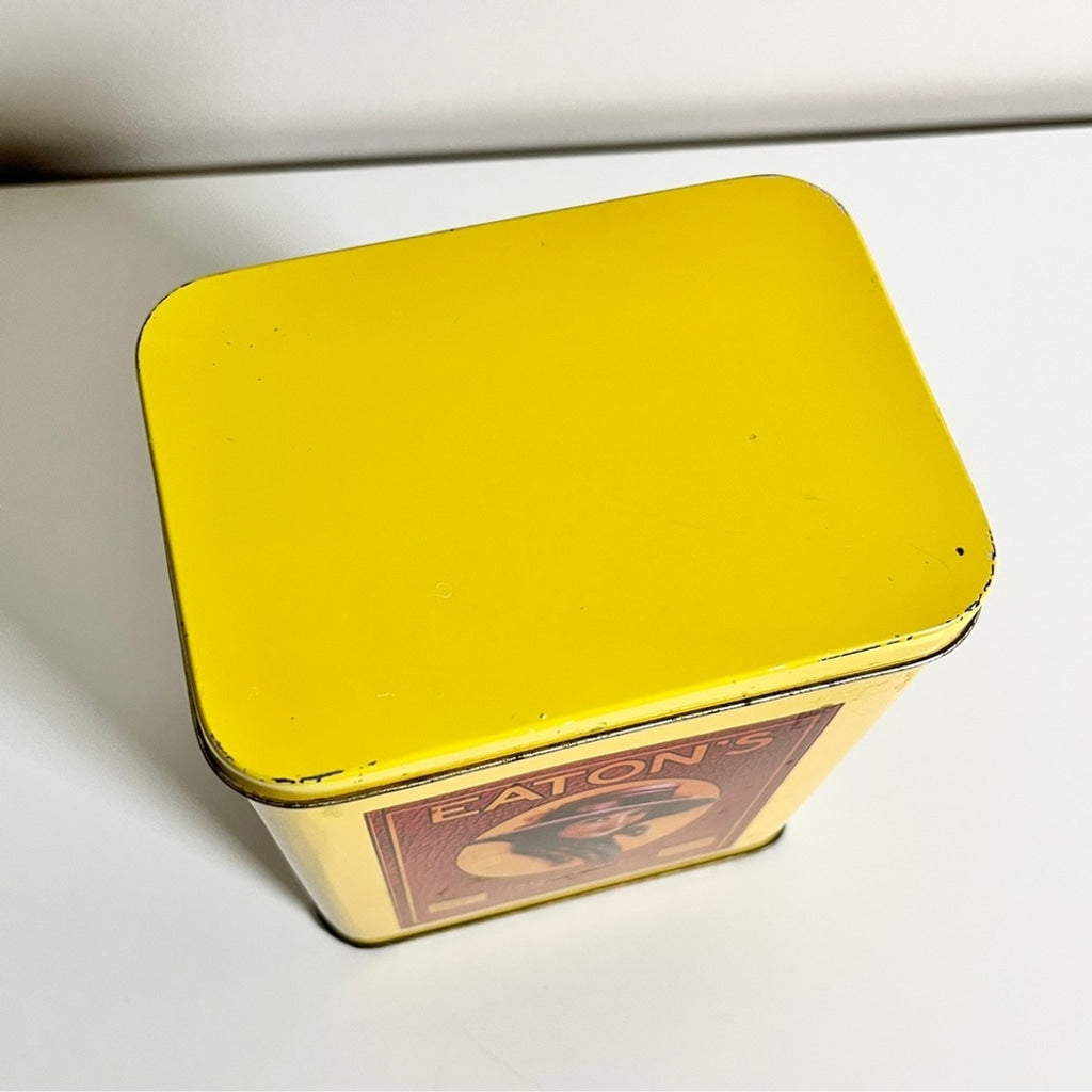 Vintage Eaton's Coffee Tea Storage Tin Collectible Nostalgia Memorabilia Canister