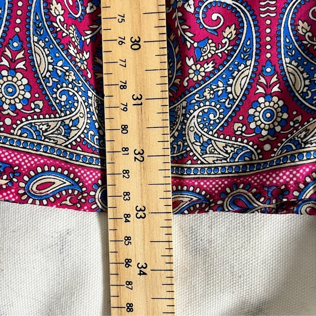 Vibrant Bohemian Paisley and Floral Top - Made in India - Free Size