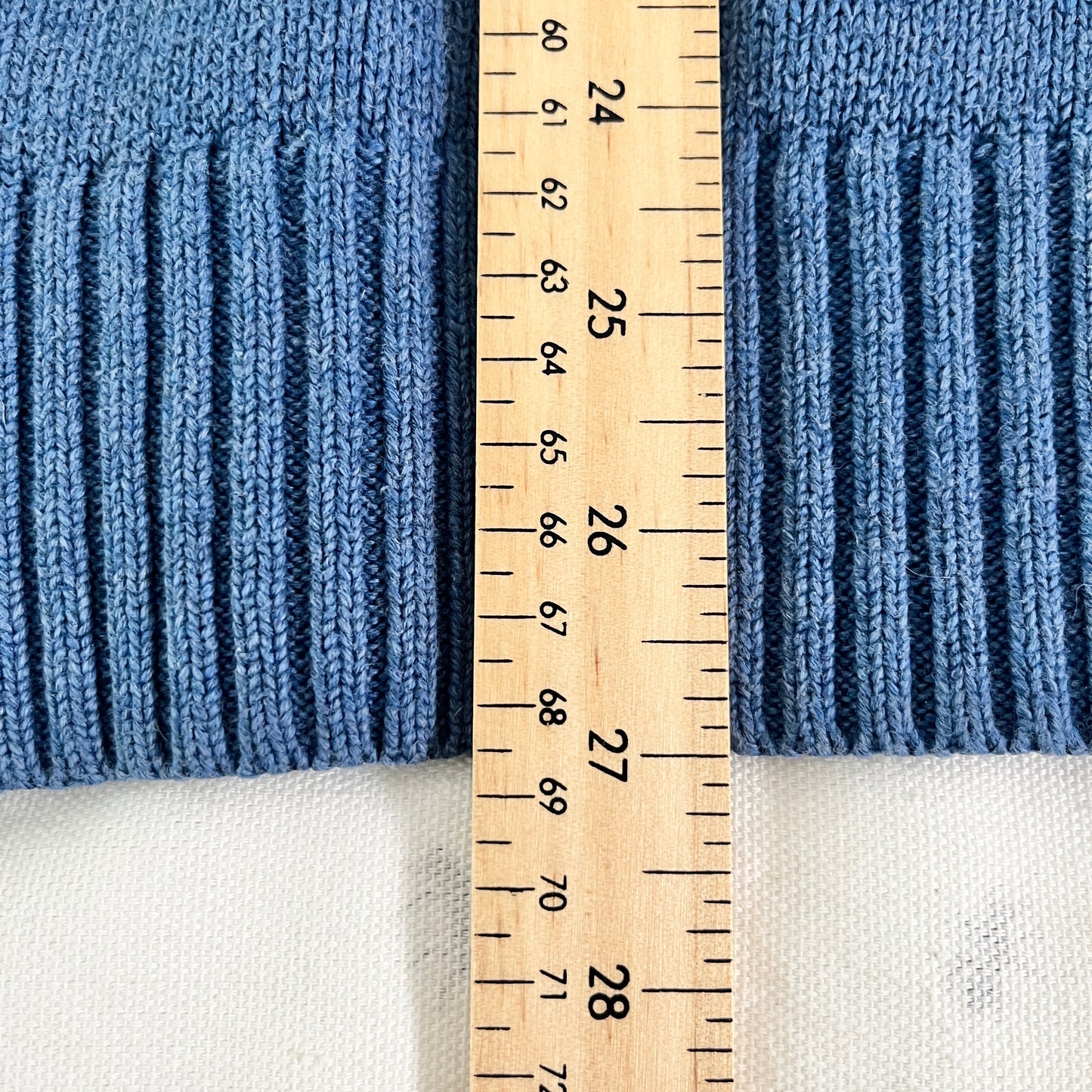 Vintage Polo by Ralph Lauren Blue Knit Mockneck Sweater - Classic Style, Large