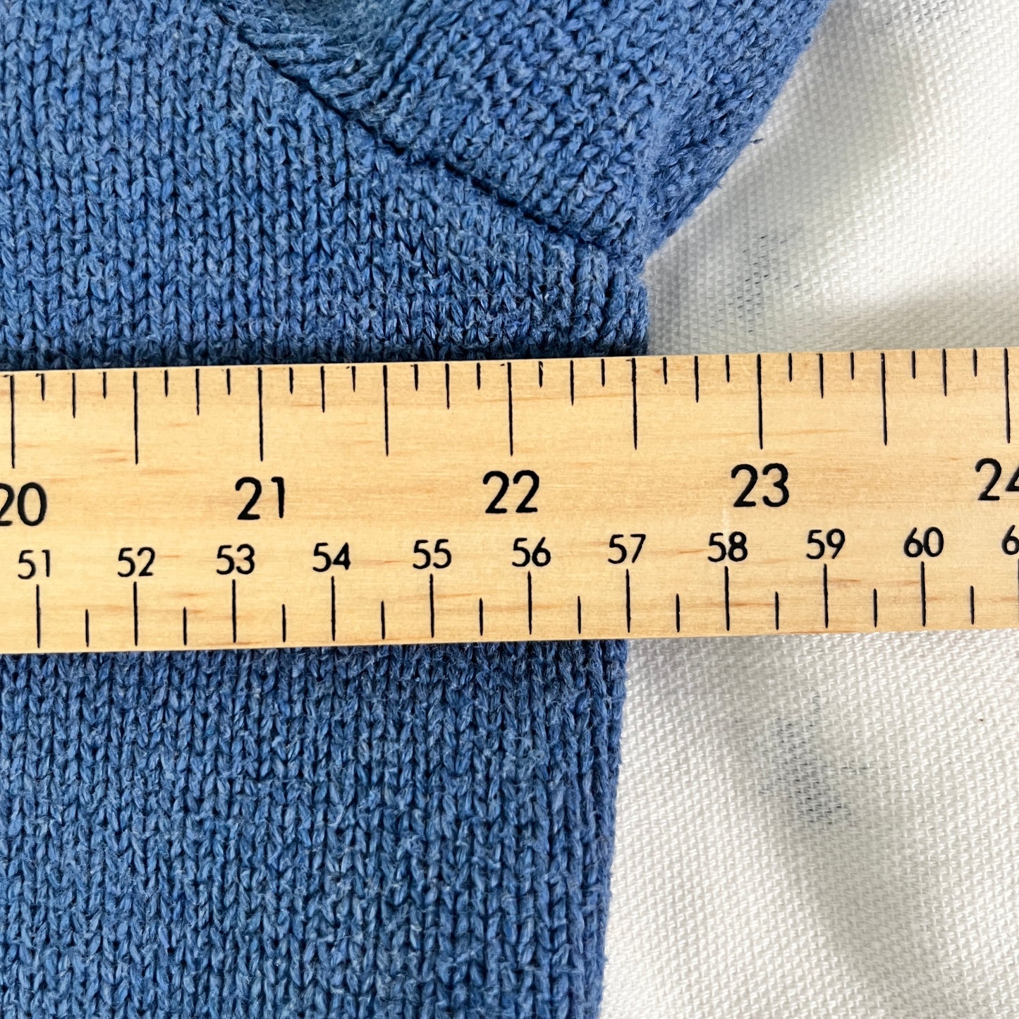 Vintage Polo by Ralph Lauren Blue Knit Mockneck Sweater - Classic Style, Large