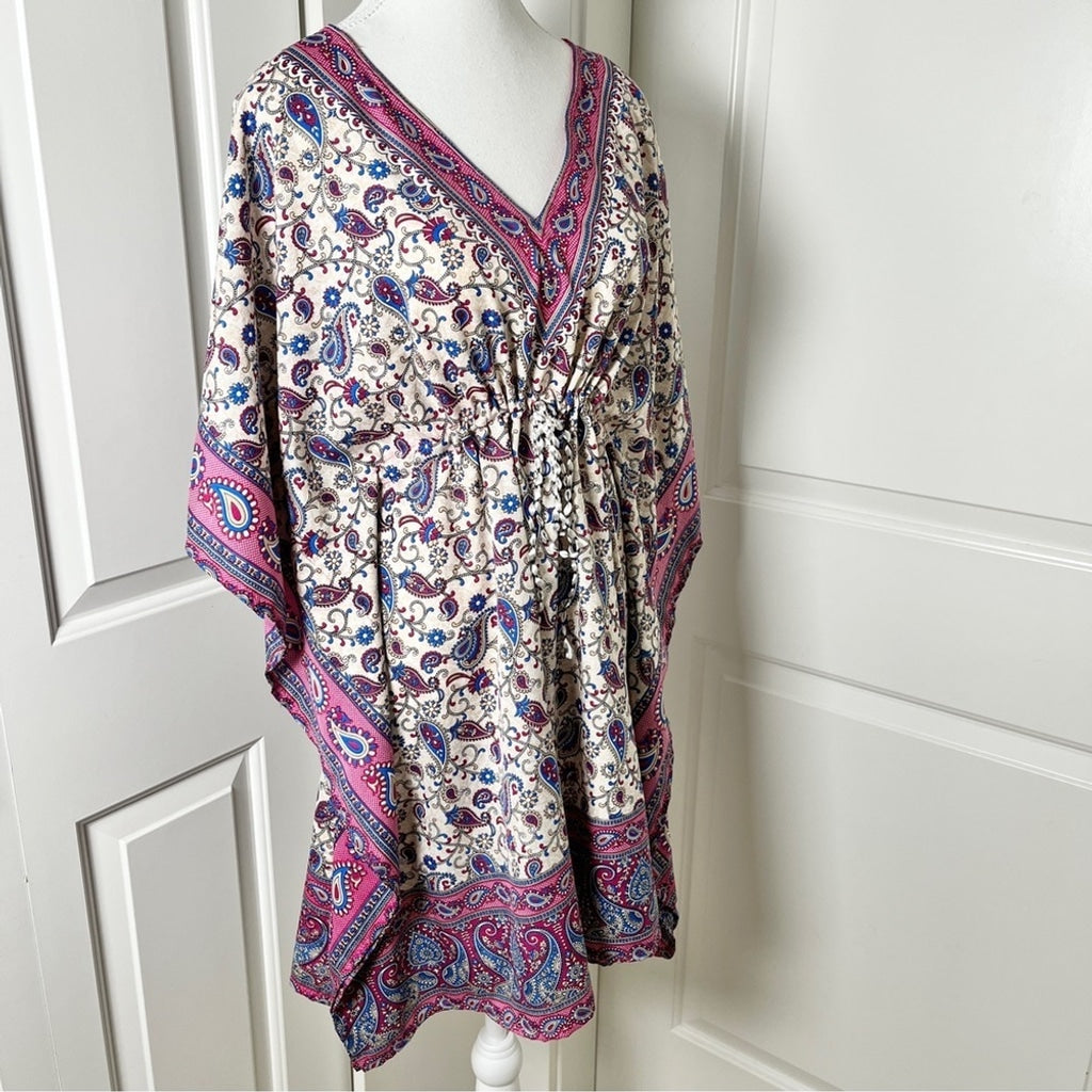 Vibrant Bohemian Paisley and Floral Top - Made in India - Free Size