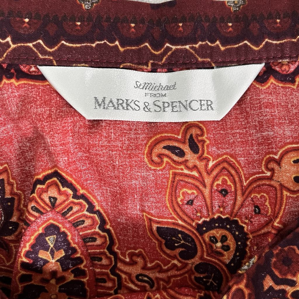Vintage St. Michael x Marks & Spencer Red Paisley Wrap Skirt – Boho Resort US10