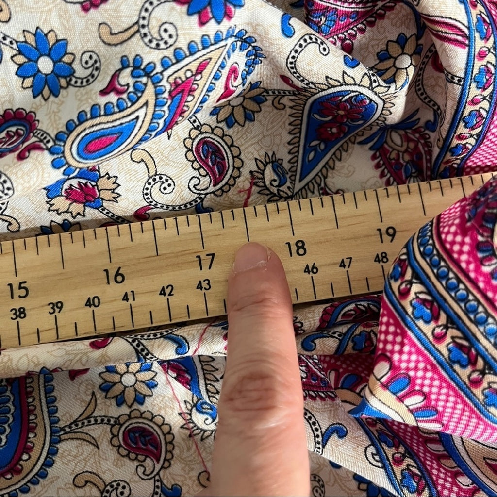 Vibrant Bohemian Paisley and Floral Top - Made in India - Free Size