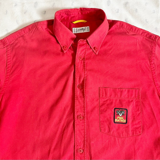 Vintage Jc de Castelbajac Made in Italy Pink Panther Long Sleeve Shirt - Size L