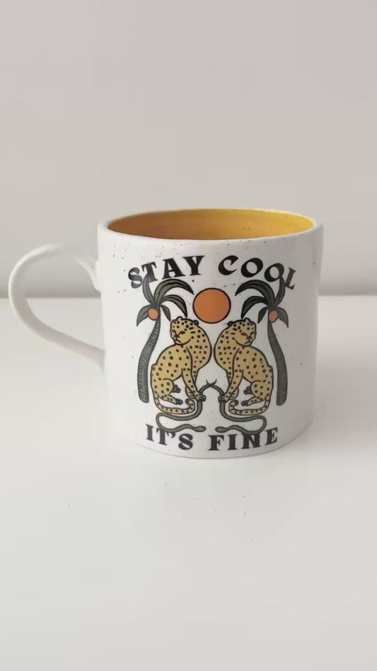 Real Fun, Wow! x Anthropologie Tiger Mug – 16 oz Sold-Out Stoneware Art Piece